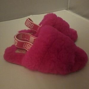 UGG Hot Pink Slippers Sz 11 Toddler